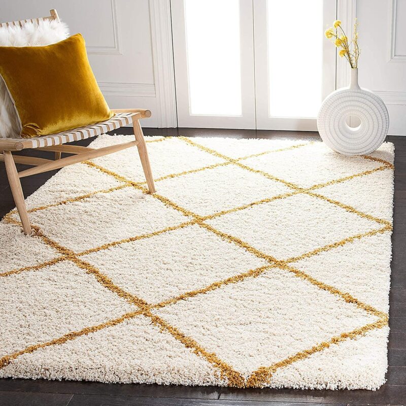 Kashyapa Rugs Collection - Moroccan Style Microfiber Carpet Runner In