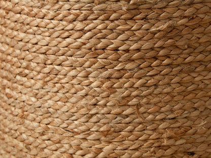 Kashyapa Rugs Collection-Natural Jute Pouf. 35cmx35cmx50cm