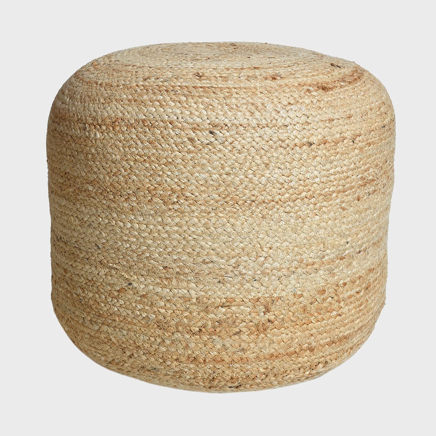 Braided  Jute Pouf.