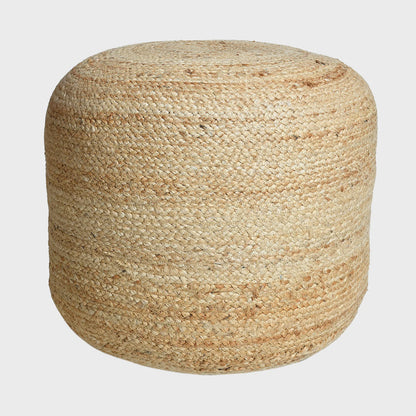 Braided  Jute Pouf.