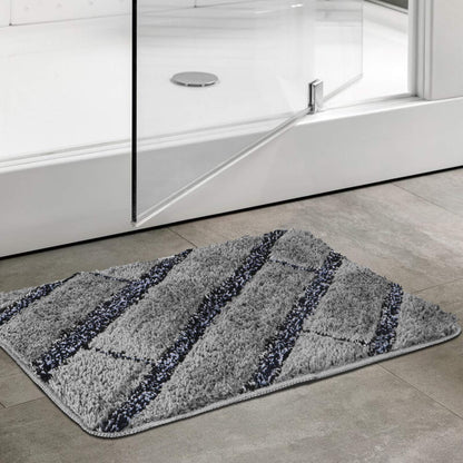 Black & Grey Microfiber Door Mats for Home & Office