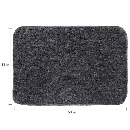 Kashyapa Rugs Collection - Affordable Mat for Floor Dark Grey Super Soft Microfiber Door Mats for Home & Office.
