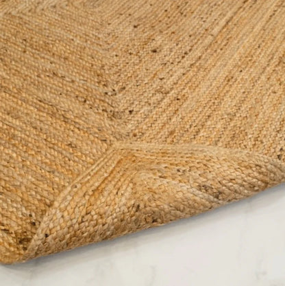 Braided Natural Jute Ecofriendly Carpet Rectangular-Boho Collection -premium Look-Multiple Sizes