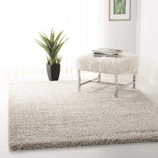 Micro Beige with ivory Mix 2inch pile Colour Soft Microfiber Carpet.