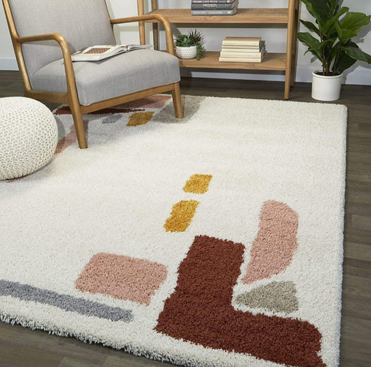 Decore Hand Woven Soft Microfiber Fluffy Carpet.