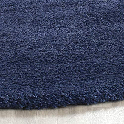 Navy Blue Plain Premium Bedside Runner