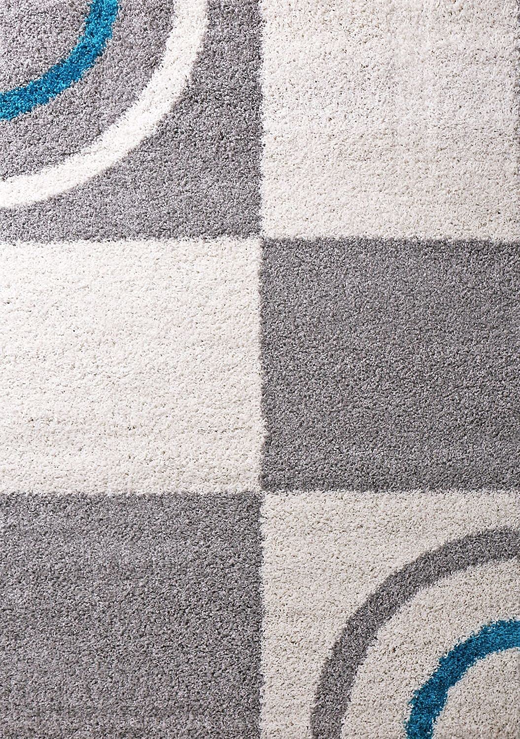 Micro Cream And Grey Abstract Designer Carpet