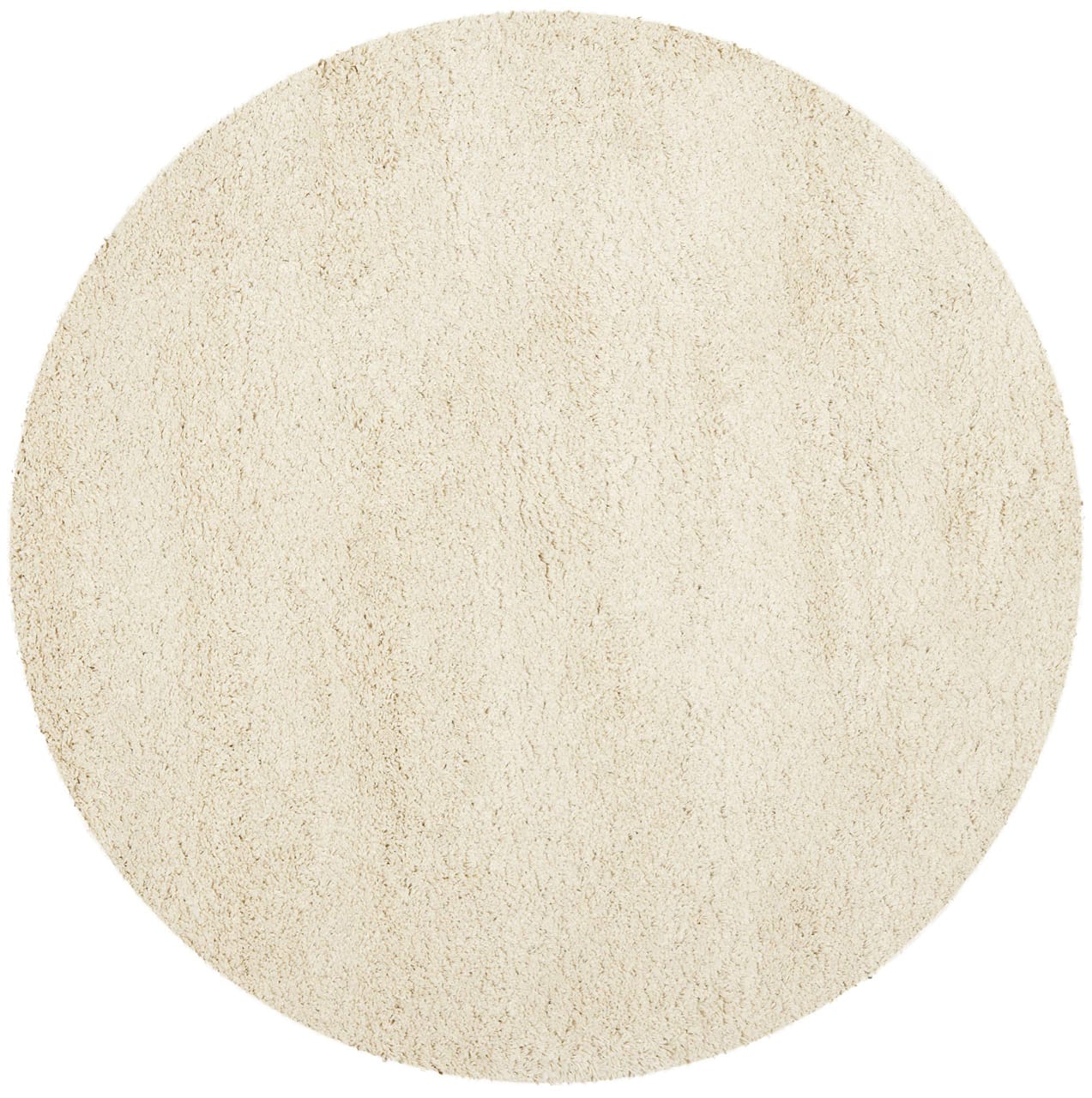 Micro Plain Cream Color Soft Round Carpet. Perfect for Bedroom | Living Room | Lobby