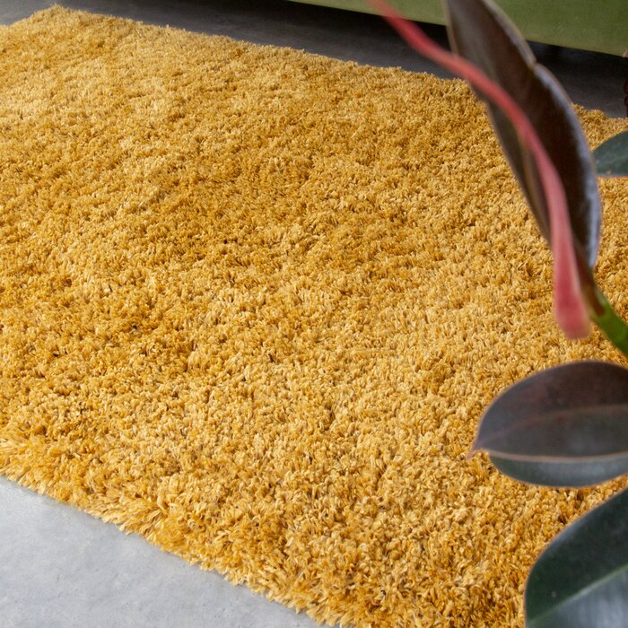Kashyapa Rugs Collection- Micro Mustard Plane Premium Design Carpet.