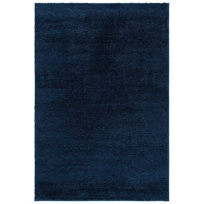 Navy Blue Plain - Premium Fluffy Shaggy Hand tufted Super soft Microfiber Carpet