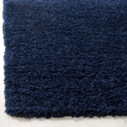 Navy Blue Plain - Premium Fluffy Shaggy Hand tufted Super soft Microfiber Carpet